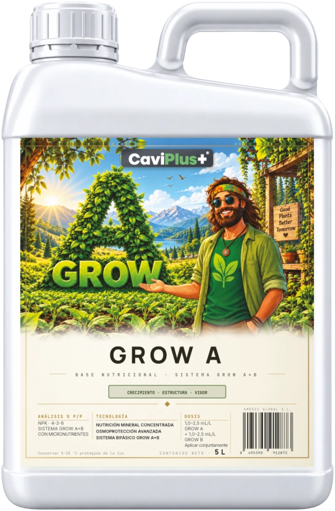 CaviPlus+ Grow A+B · componente A · envase 5 L