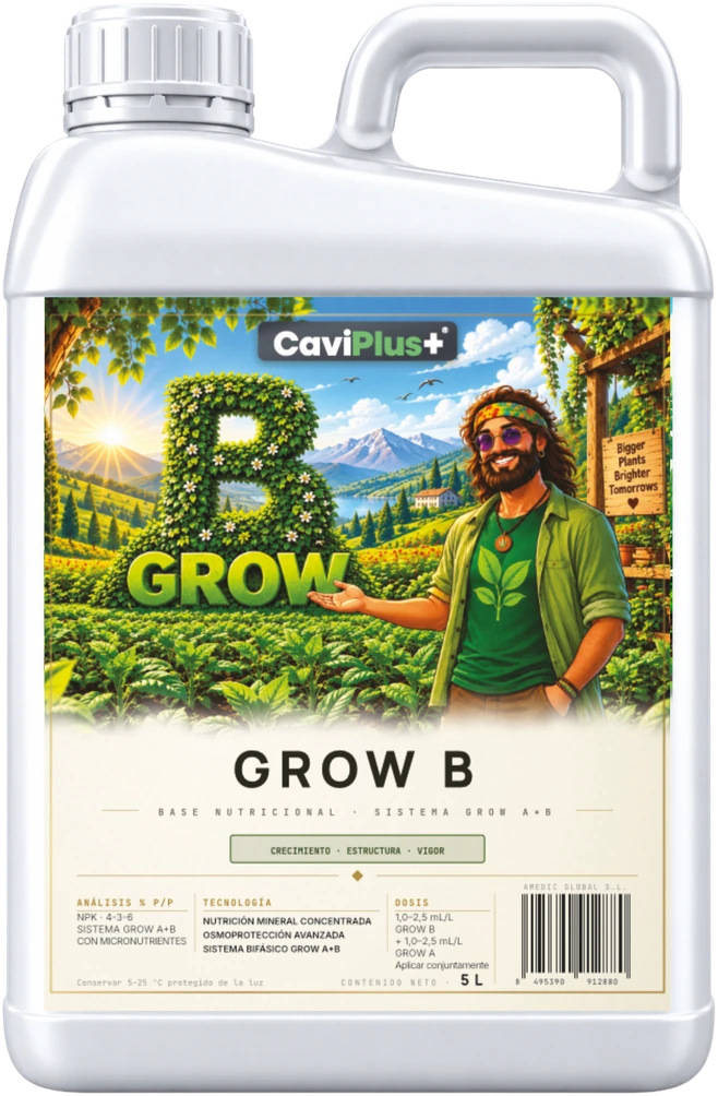 CaviPlus+ Grow A+B · componente B · envase 5 L